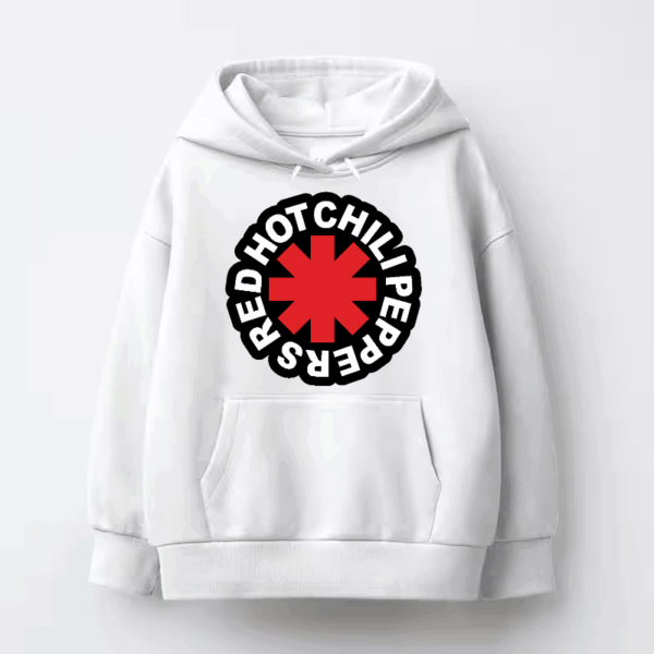 Classic Red Hot Chili Peppers Emblem Hoodie