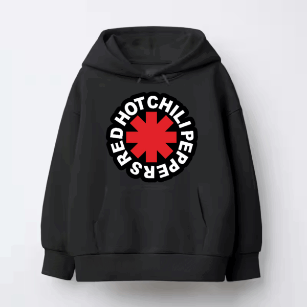 Classic Red Hot Chili Peppers Emblem Hoodie
