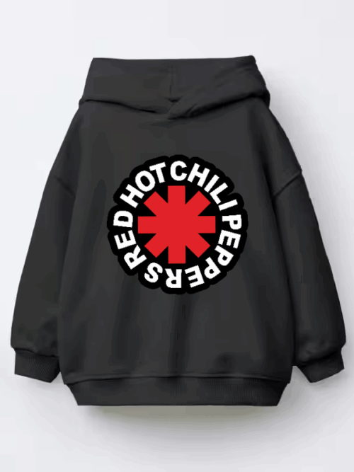 Classic Red Hot Chili Peppers Emblem Kids Hoodie