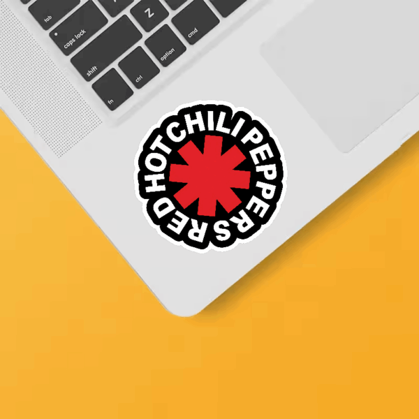 Classic Red Hot Chili Peppers Emblem Sticker