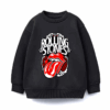 Classic Rock Forever Rolling Stone Music Retro Crewneck Sweatshirt
