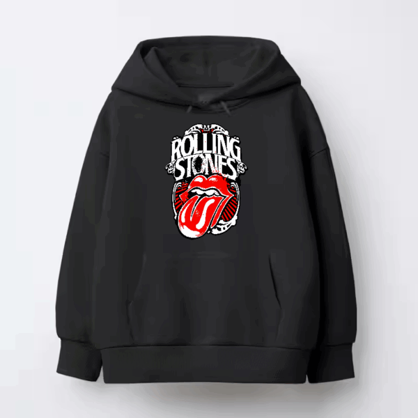 Classic Rock Forever Rolling Stone Music Retro Hoodie