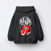 Classic Rock Forever Rolling Stone Music Retro Kids Hoodie
