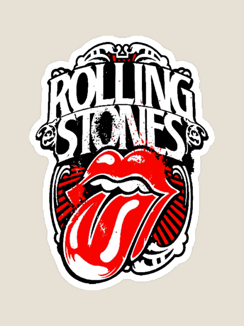 Classic Rock Forever Rolling Stone Music Retro Sticker