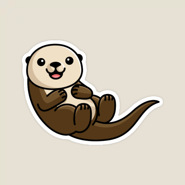 Coastal Cutie Sea Otter Charm Sticker Coastal Cutie Sea Otter Charm Sticker
