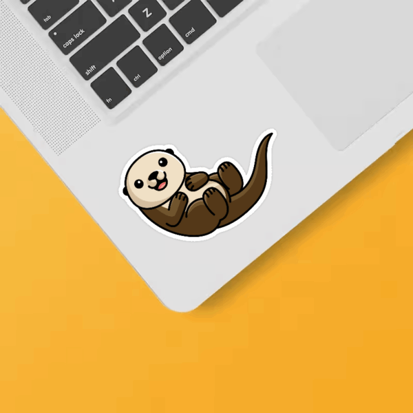 Coastal Cutie Sea Otter Charm Sticker Coastal Cutie Sea Otter Charm Sticker