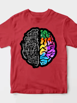 Colorful Brain of Science and Engineering Unisex T-Shirt
