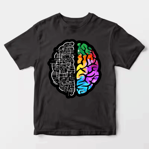 Colorful Brain of Science and Engineering Unisex T-Shirt Colorful Brain of Science and Engineering Unisex T-Shirt