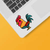 Colorful Farmyard Rooster Sticker