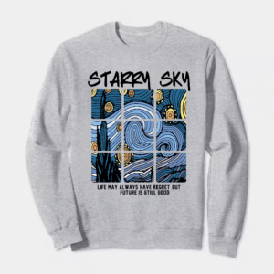Cosmic Starry Sky Future Hope Vibes Crewneck Sweatshirt