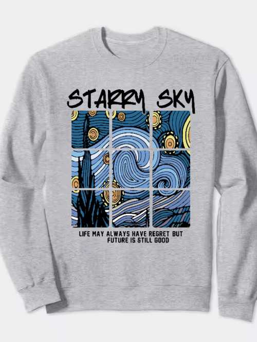 Cosmic Starry Sky Future Hope Vibes Crewneck Sweatshirt