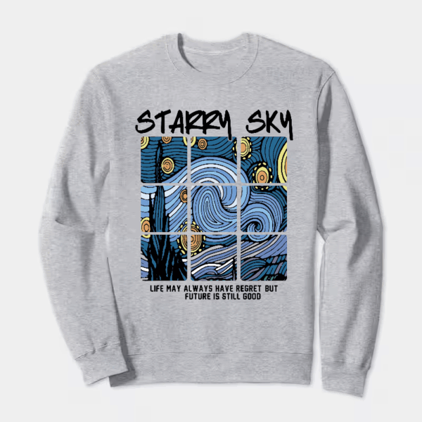 Cosmic Starry Sky Future Hope Vibes Crewneck Sweatshirt