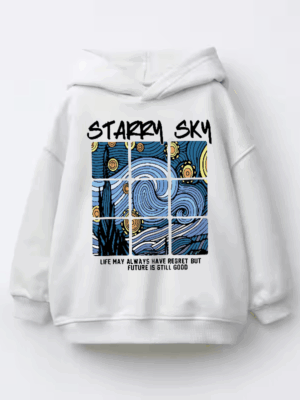 Cosmic Starry Sky Future Hope Vibes Kids Hoodie