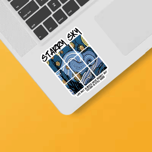 Cosmic Starry Sky Future Hope Vibes Sticker