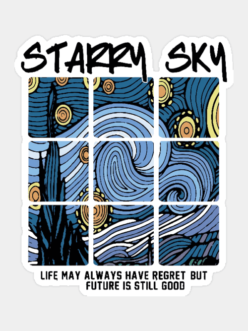 Cosmic Starry Sky Future Hope Vibes Sticker