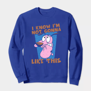 Courage Cowardly Dog Total Freakout Crewneck Sweatshirt