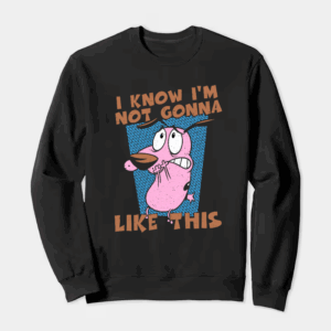 Courage Cowardly Dog Total Freakout Crewneck Sweatshirt