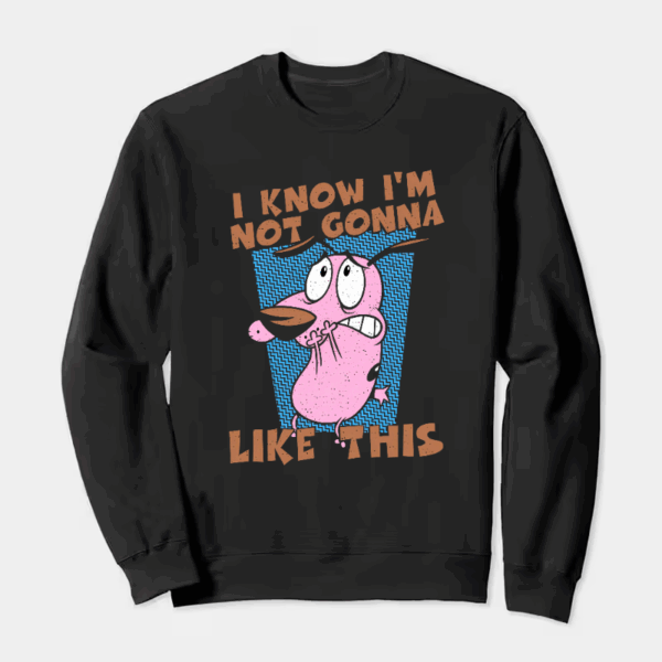 Courage Cowardly Dog Total Freakout Crewneck Sweatshirt