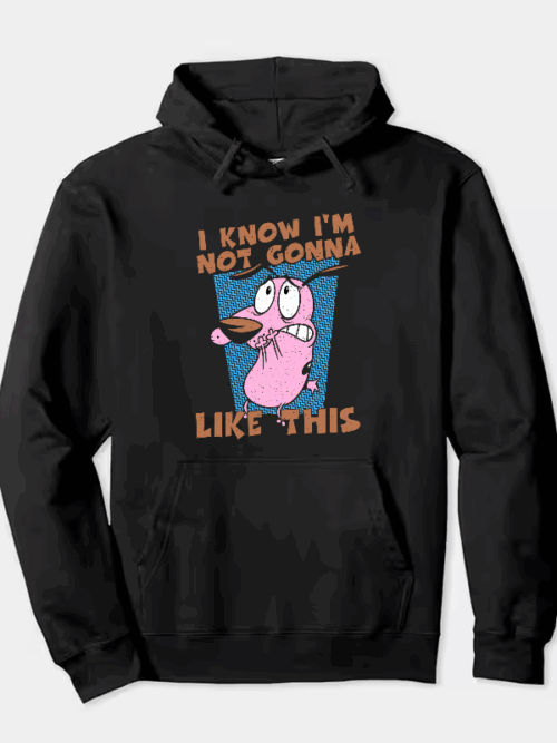 Courage Cowardly Dog Total Freakout Hoodie