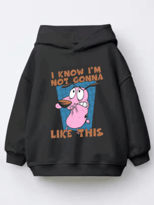 Courage Cowardly Dog Total Freakout Kids Hoodie