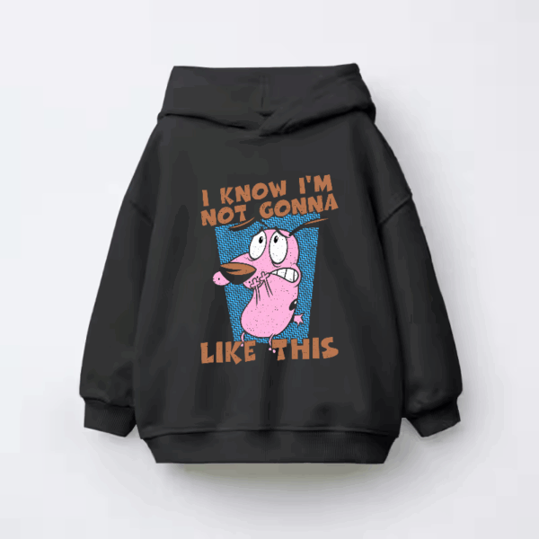 Courage Cowardly Dog Total Freakout Kids Hoodie