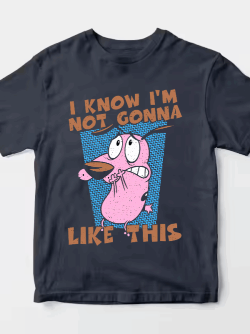 Courage Cowardly Dog Total Freakout Unisex T-Shirt
