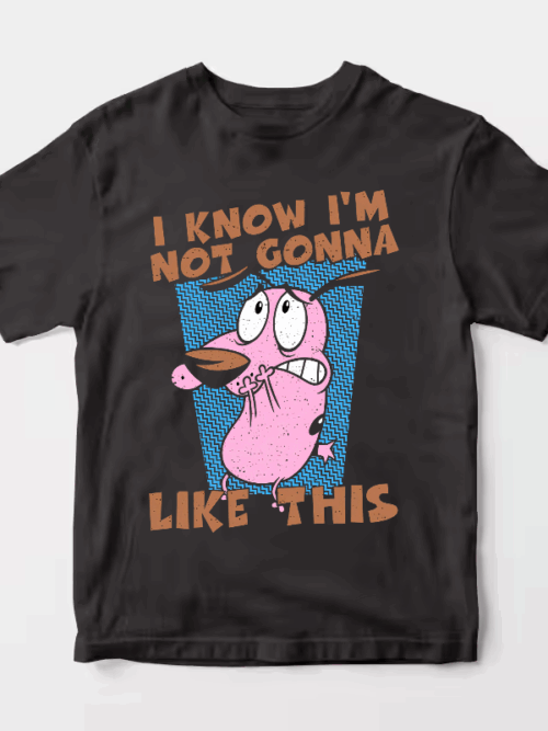 Courage Cowardly Dog Total Freakout Unisex T-Shirt