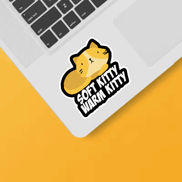 Cozy Comfort with Soft Kitty Big Bang Theory  Sticker