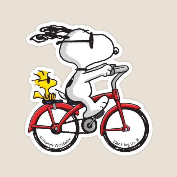 Cruisin’ Snoopy Bike Day Peanuts Sticker