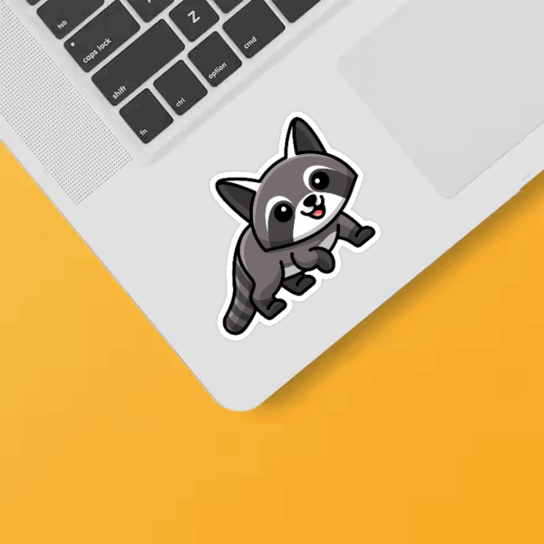 Curious Raccoon Sticker Curious Raccoon Sticker