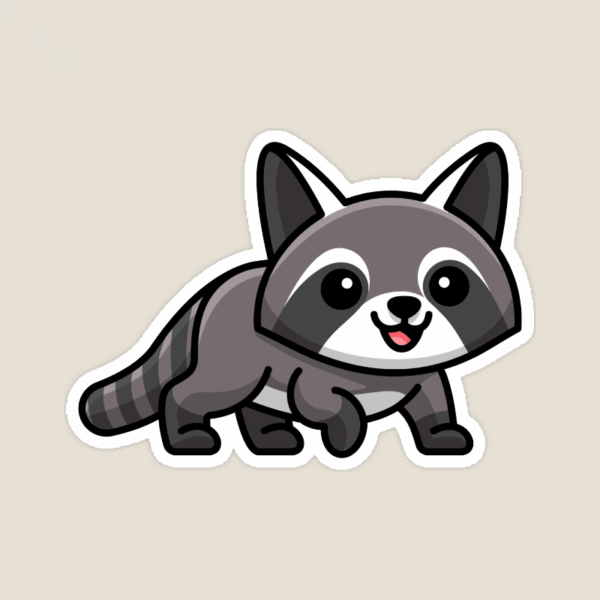 Curious Raccoon Sticker Curious Raccoon Sticker