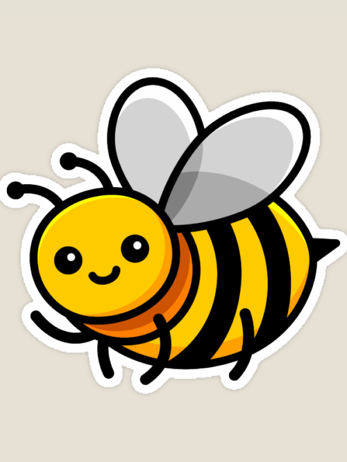 Cute Bumble Bee Nature Lover Insect Sticker