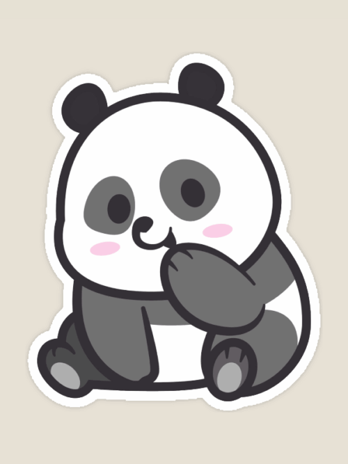 Cute Giant Panda Forest Sticker