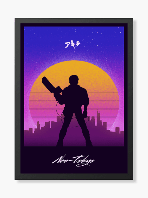 Cyberpunk City Glow Neo Tokyo Retro Anime Vibes Poster