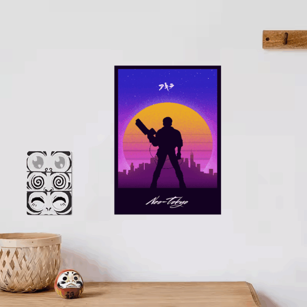 Cyberpunk City Glow Neo Tokyo Retro Anime Vibes Poster