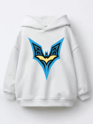 Dark Guardian Batman Blue Wings Kids Hoodie