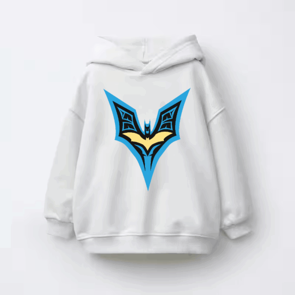 Dark Guardian Batman Blue Wings Kids Hoodie
