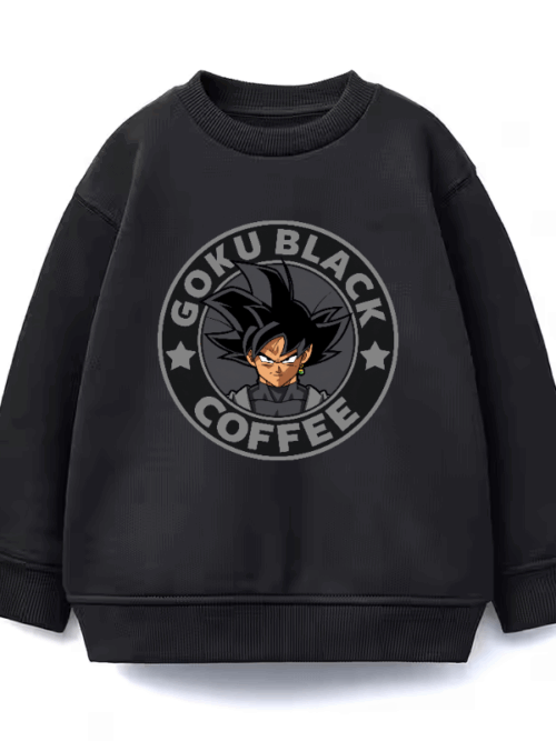 Dark Roast Energy Goku Black Dragon Ball Coffee Crewneck Sweatshirt
