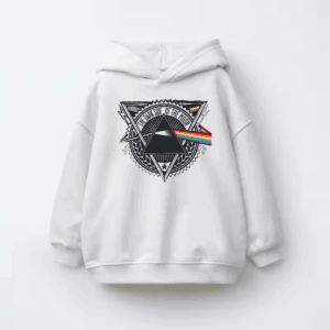 Dark Side Moon Prism Pink Floyd Tribute Kids Hoodie