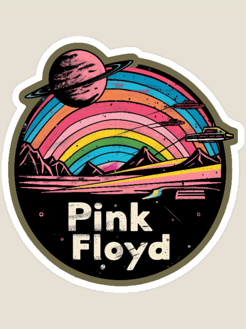 Dark Side of the Moon Prism Legacy Pink Floyd Sticker