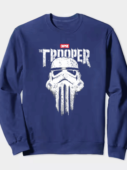 Dark Trooper Skull Emblem Punisher Crewneck Sweatshirt