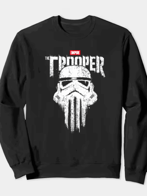 Dark Trooper Skull Emblem Punisher Crewneck Sweatshirt