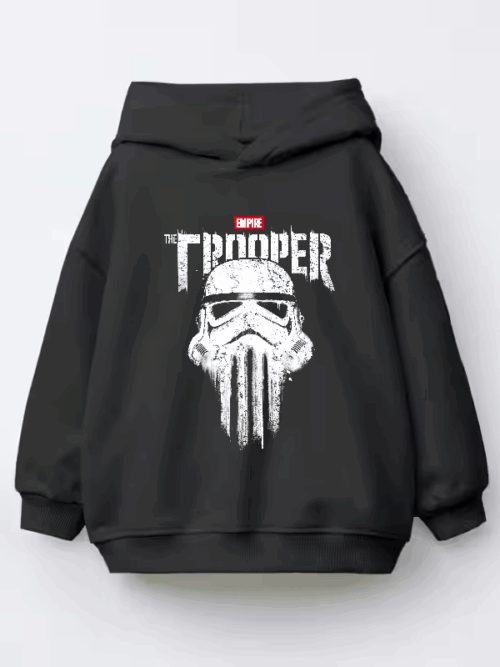 Dark Trooper Skull Emblem Punisher Kids Hoodie