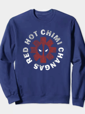 Deadpool Red Hot Chimichangas Mayhem Mode Crewneck Sweatshirt