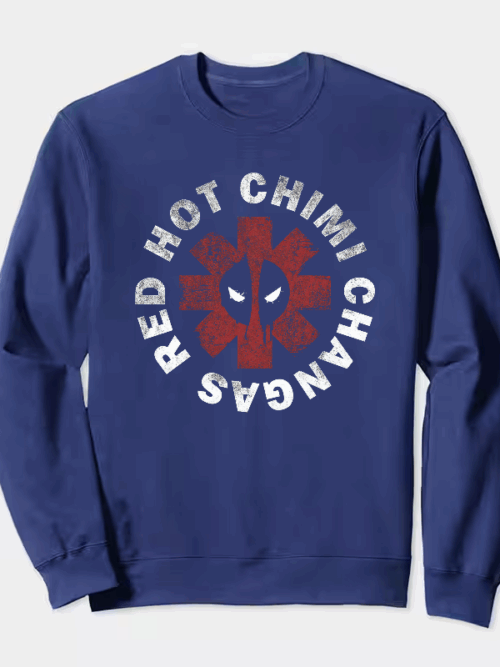 Deadpool Red Hot Chimichangas Mayhem Mode Crewneck Sweatshirt