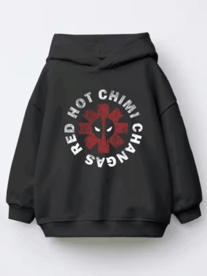 Deadpool Red Hot Chimichangas Mayhem Mode Kids Hoodie