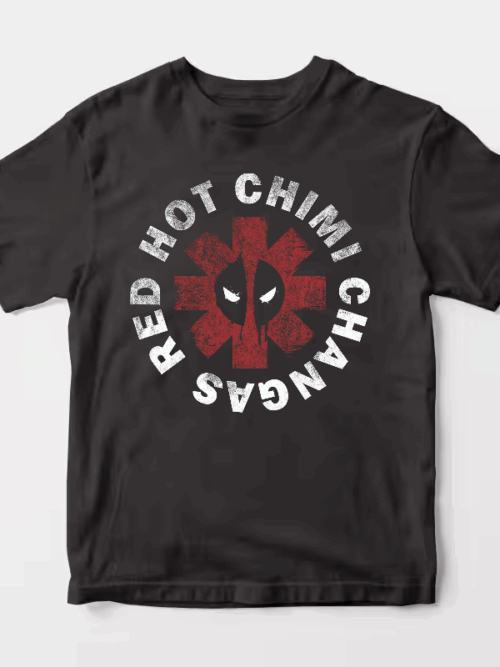 Deadpool Red Hot Chimichangas Mayhem Mode Unisex T-Shirt