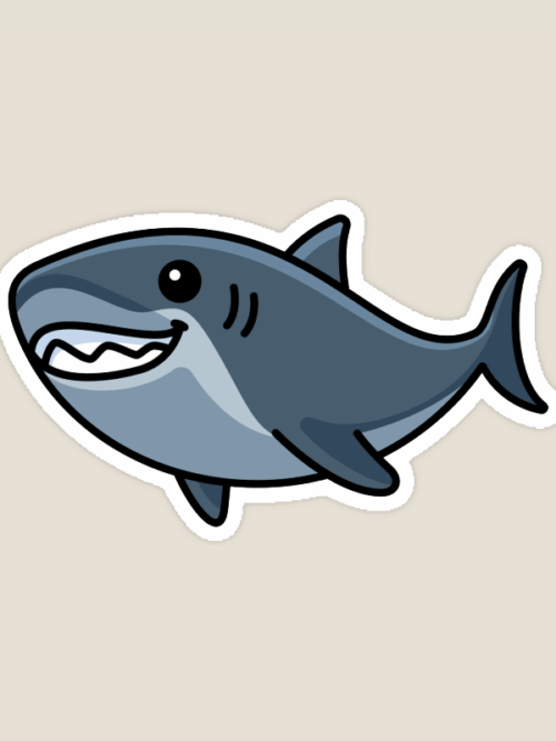 Deep Sea Hunter Shark Sticker