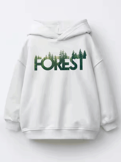 Deep Woods Forest Kids Hoodie