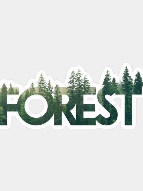 Deep Woods Forest Sticker